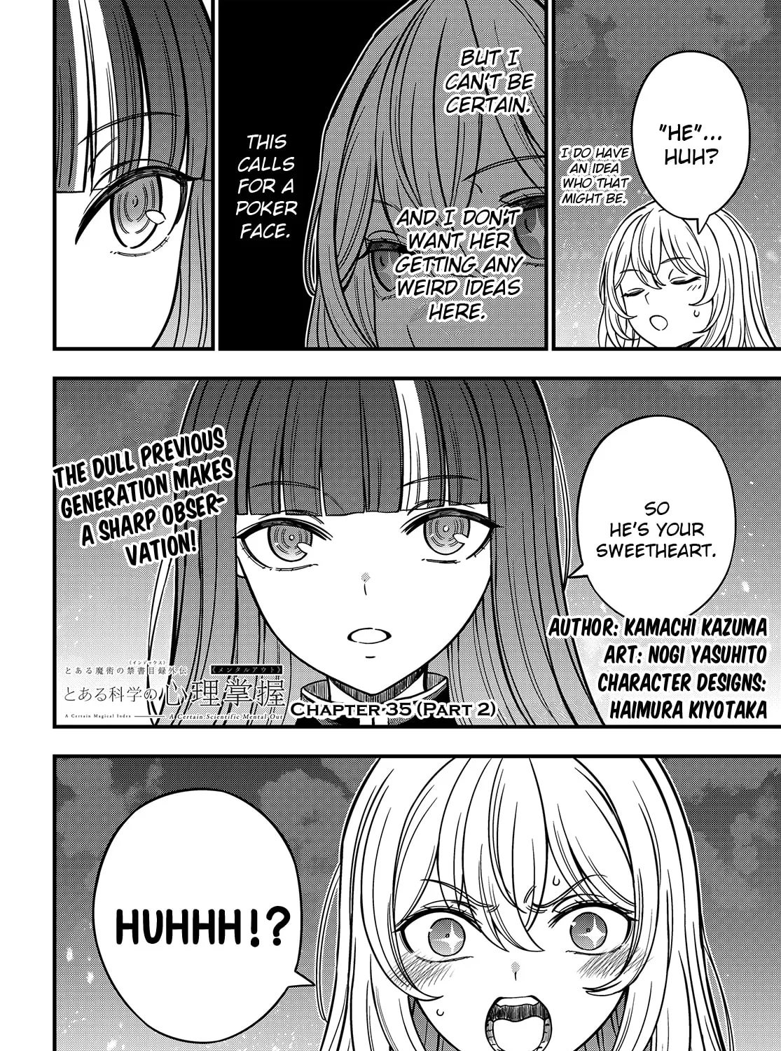 A Certain Magical Index: A Certain Scientific Mental Out - Chapter 35.2 - Page 1