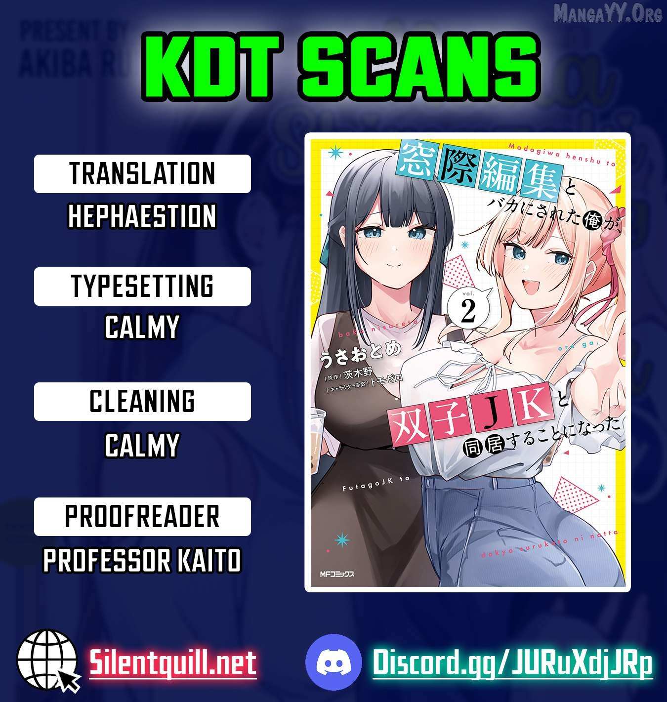 After Being Mocked for Being a Sideline Editor, I Ended up Living with Twin High School Girls. - Chapter 8 - Page 1