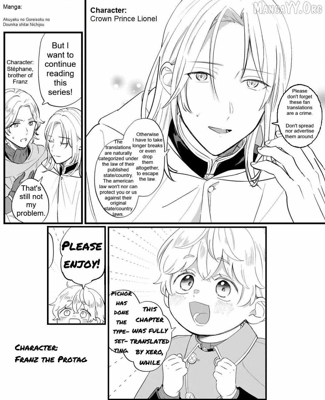 Akuyaku no Goreisoku no Dounika Shitai Nichijou - Chapter 49 - Page 1