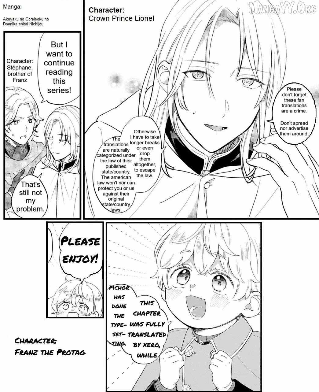 Akuyaku no Goreisoku no Dounika Shitai Nichijou - Chapter 50 - Page 1