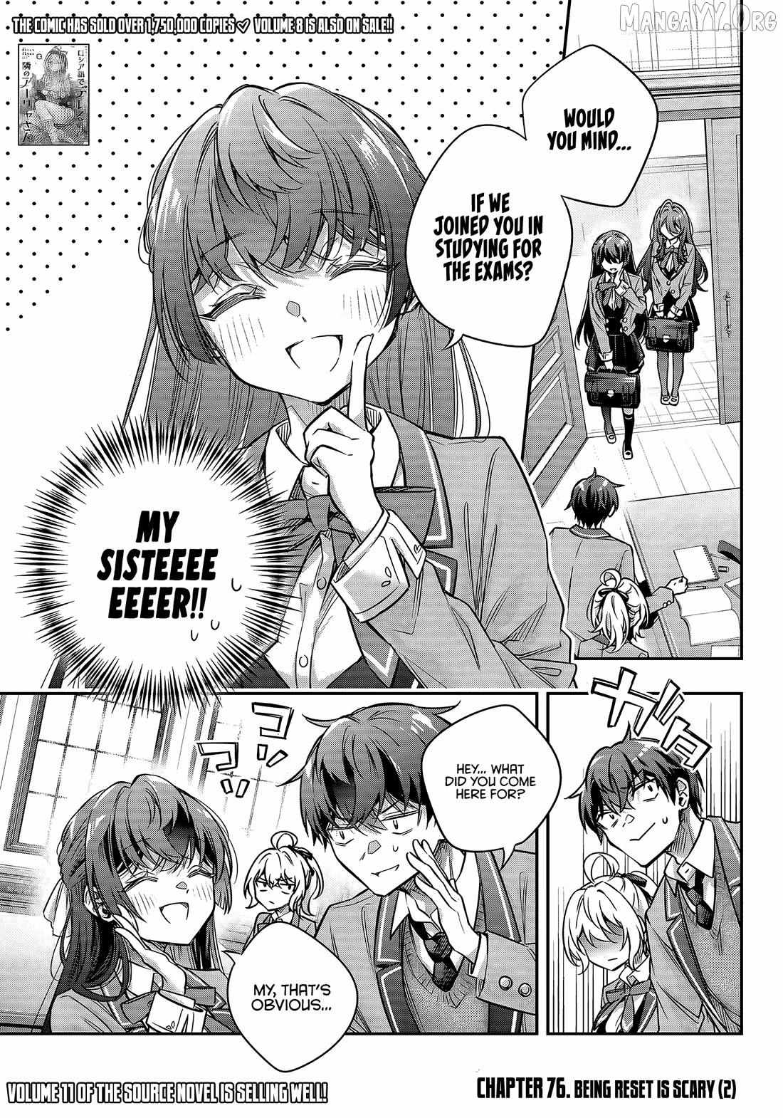 Alya, Who Sits Next to Me, Sometimes Whispers Sweet Nothings in Russian - Chapter 76 - Page 1