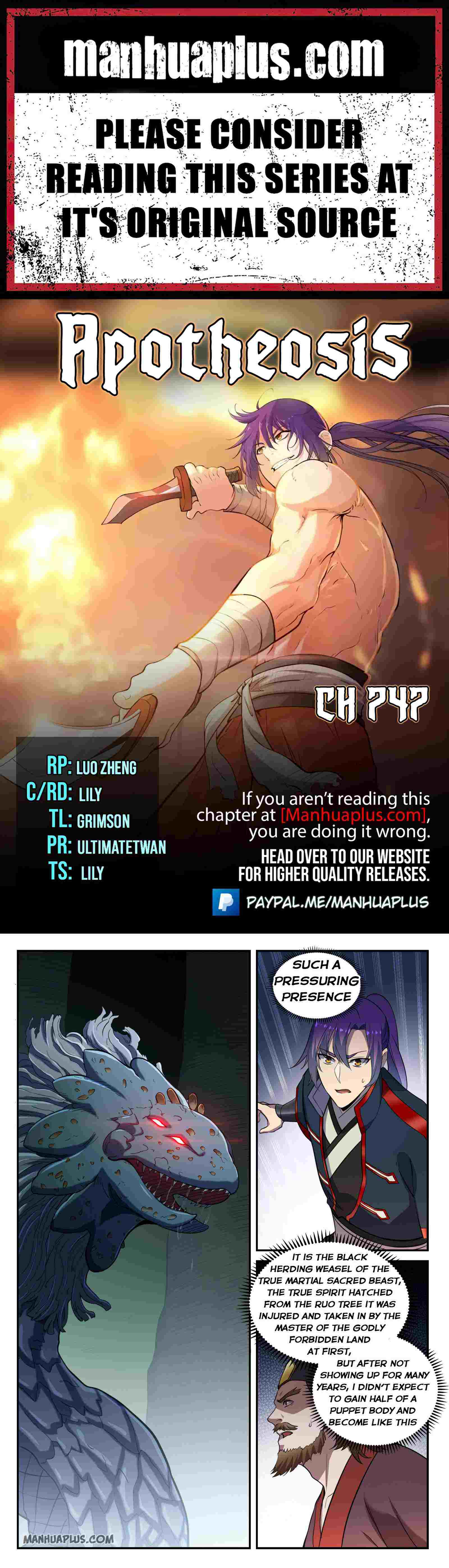 Apotheosis (Reuploaded) - Chapter 747 - Page 1
