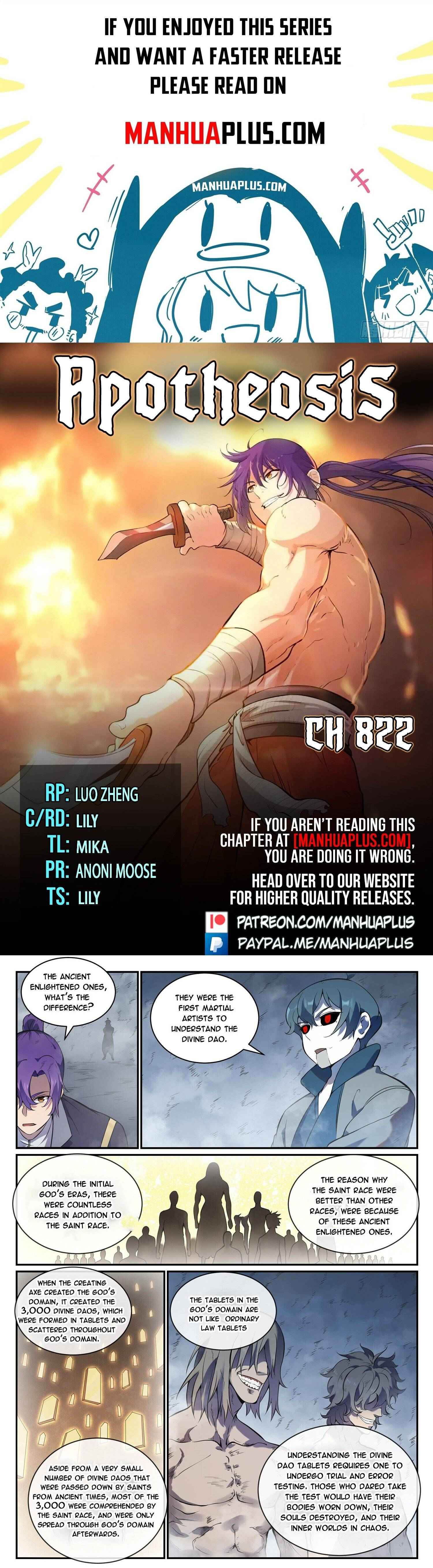 Apotheosis (Reuploaded) - Chapter 822 - Page 1