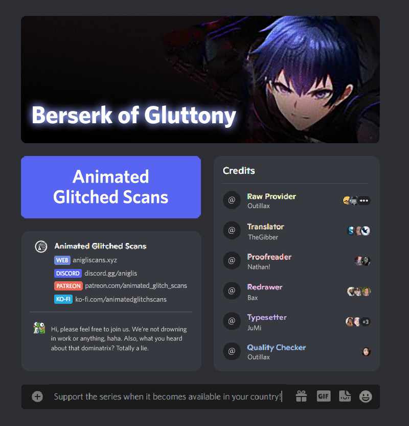 Berserk of Gluttonyy [Webtoon] - Chapter 30 - Page 1