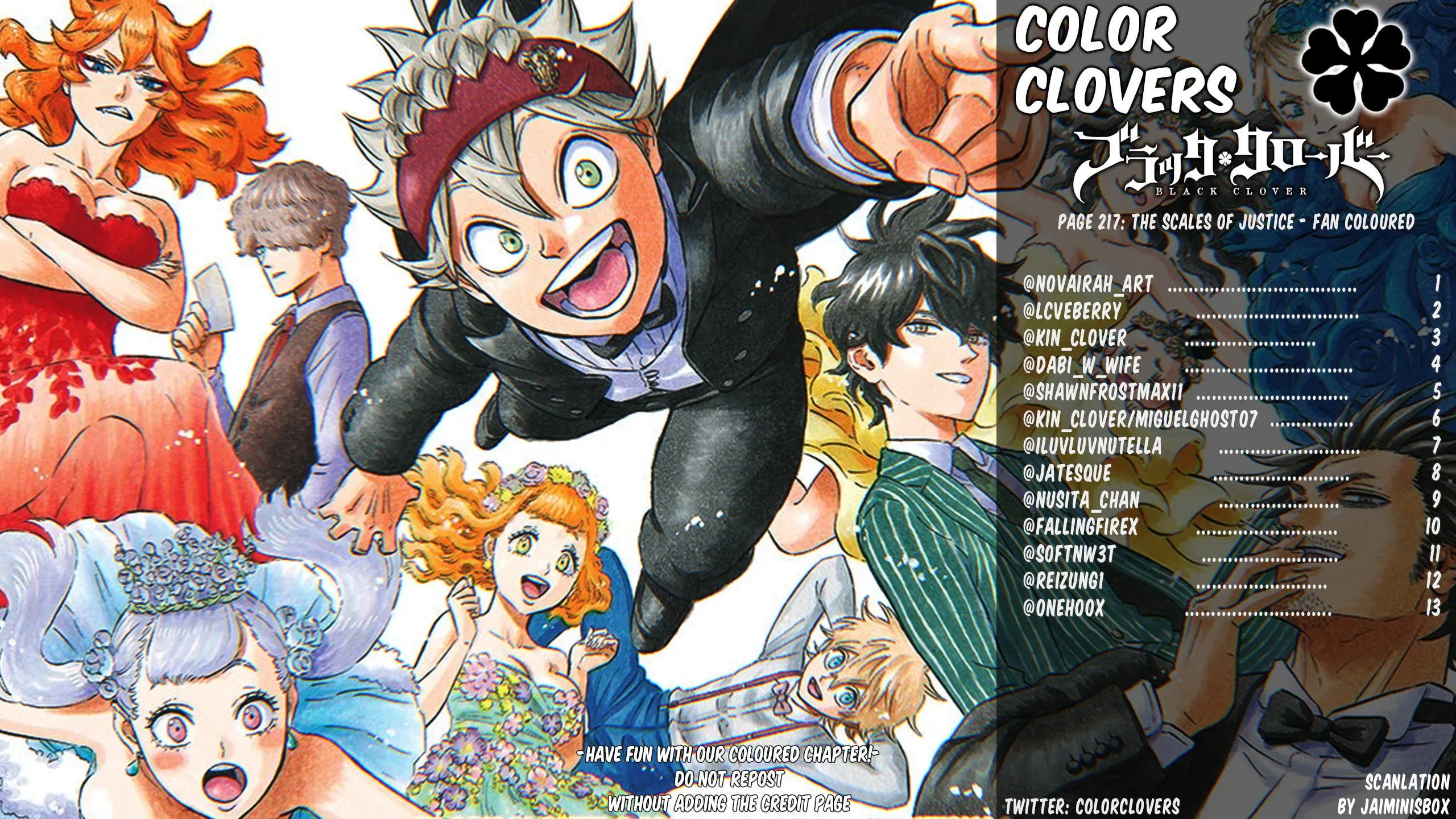 Black Clover (Fan Colored) (Colored) - Chapter 217 - Page 1