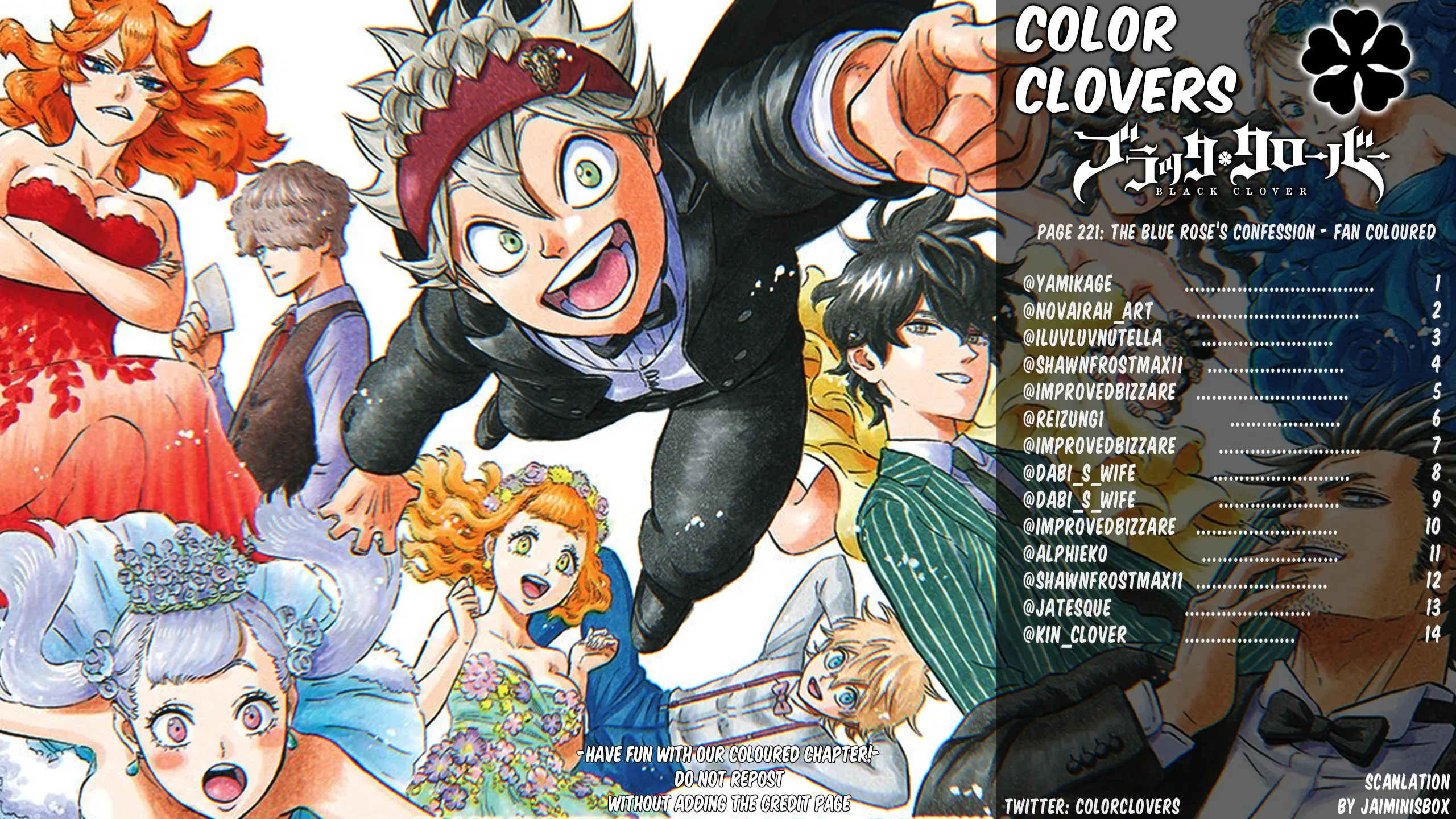 Black Clover (Fan Colored) (Colored) - Chapter 221 - Page 1
