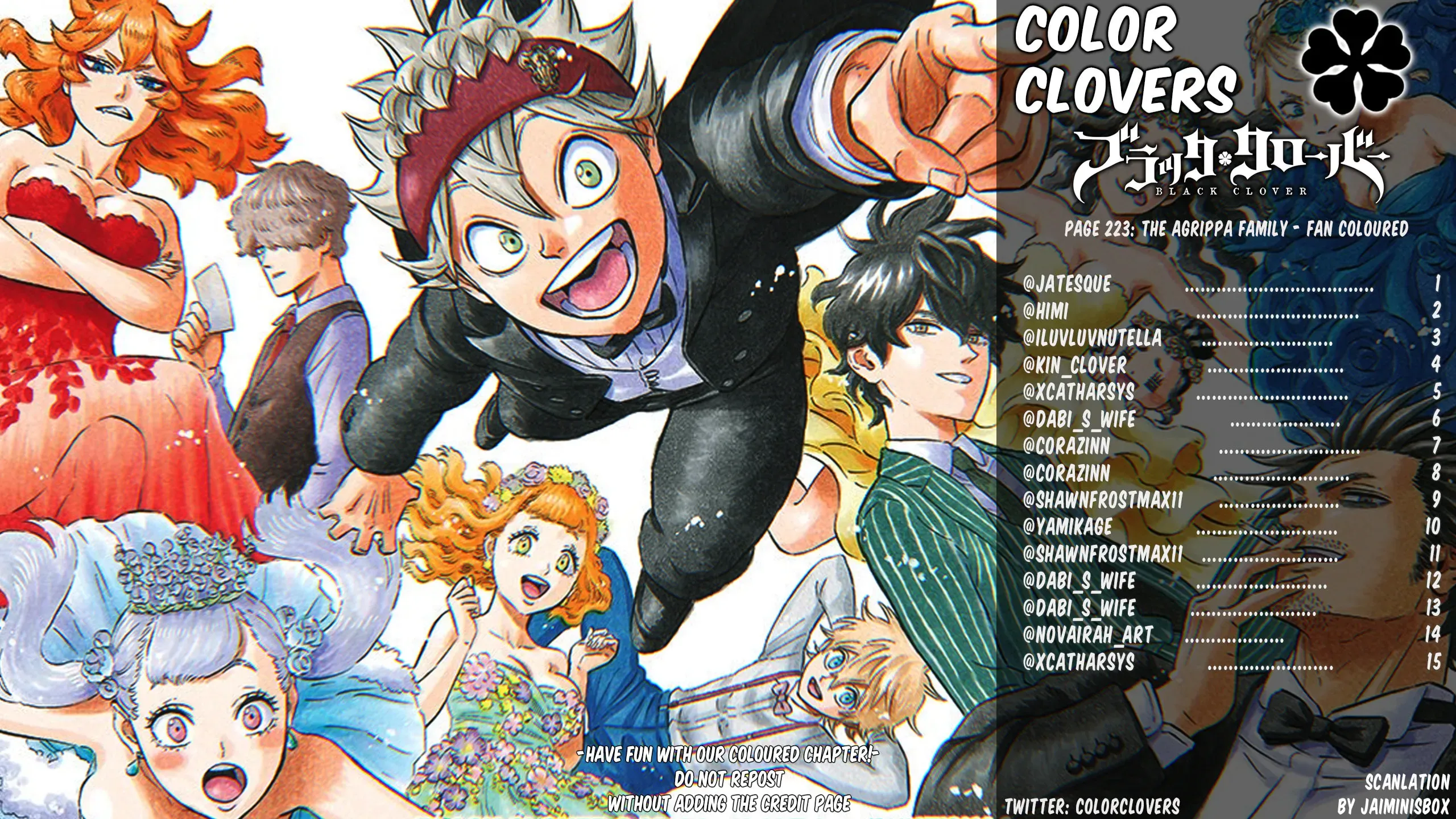 Black Clover (Fan Colored) (Colored) - Chapter 223 - Page 1