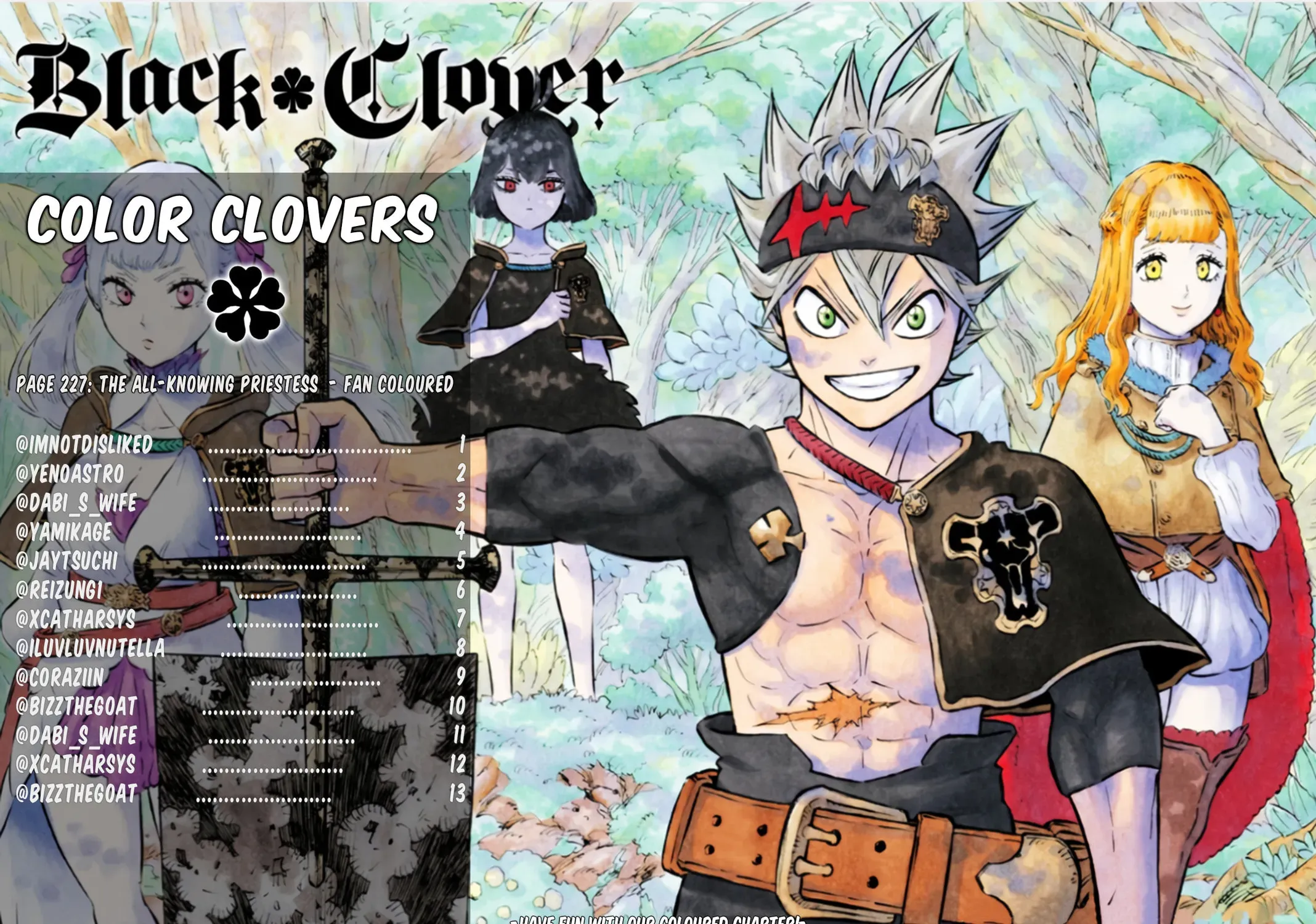 Black Clover (Fan Colored) (Colored) - Chapter 227 - Page 1