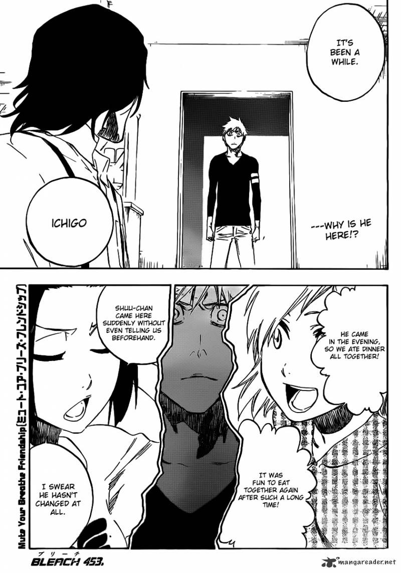Bleach - Chapter 453 : Mute Your Breathe Friendship - Page 1