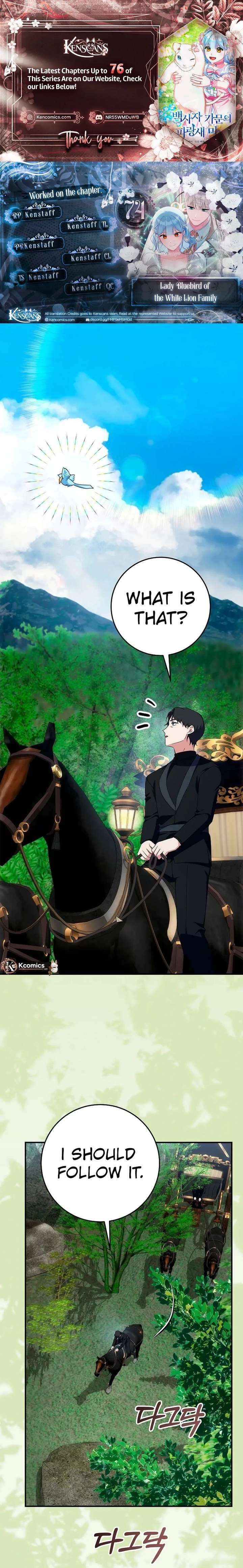 Bluebird Lady and The White Lion Family - Chapter 74 - Page 1