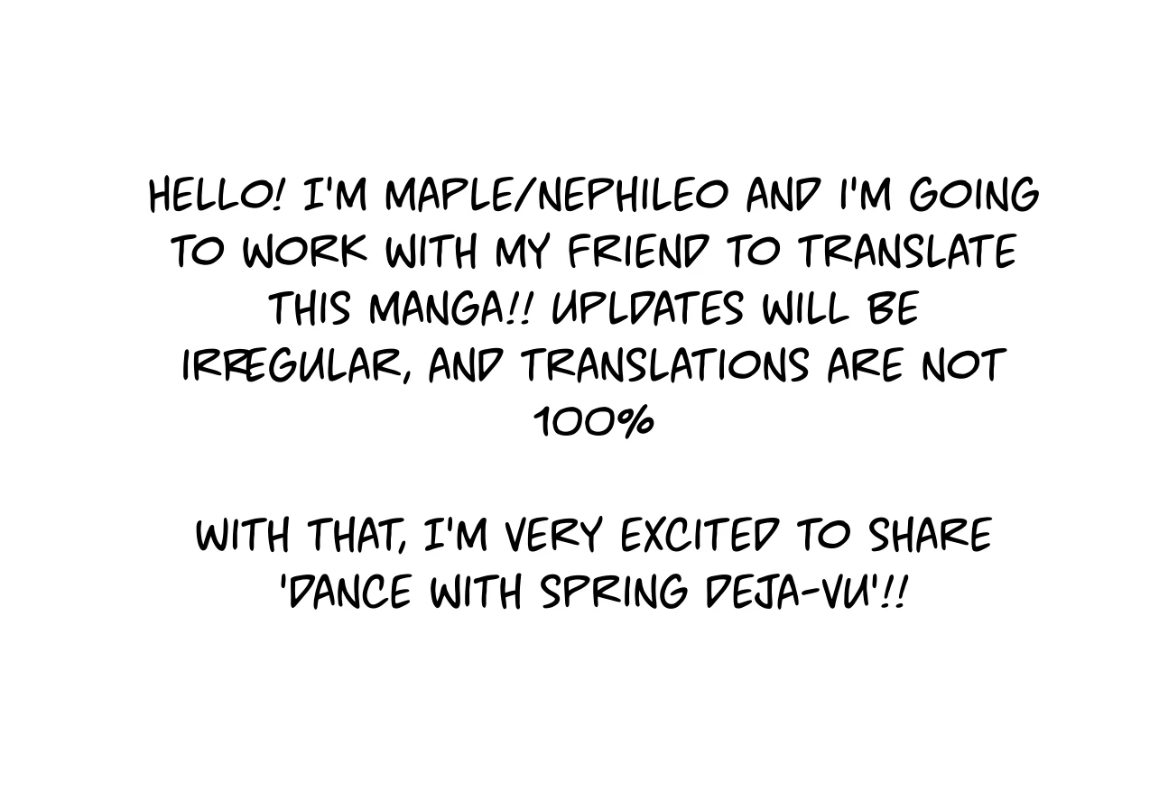 Dance With Spring Deja Vu - Chapter 1.1 - Page 1