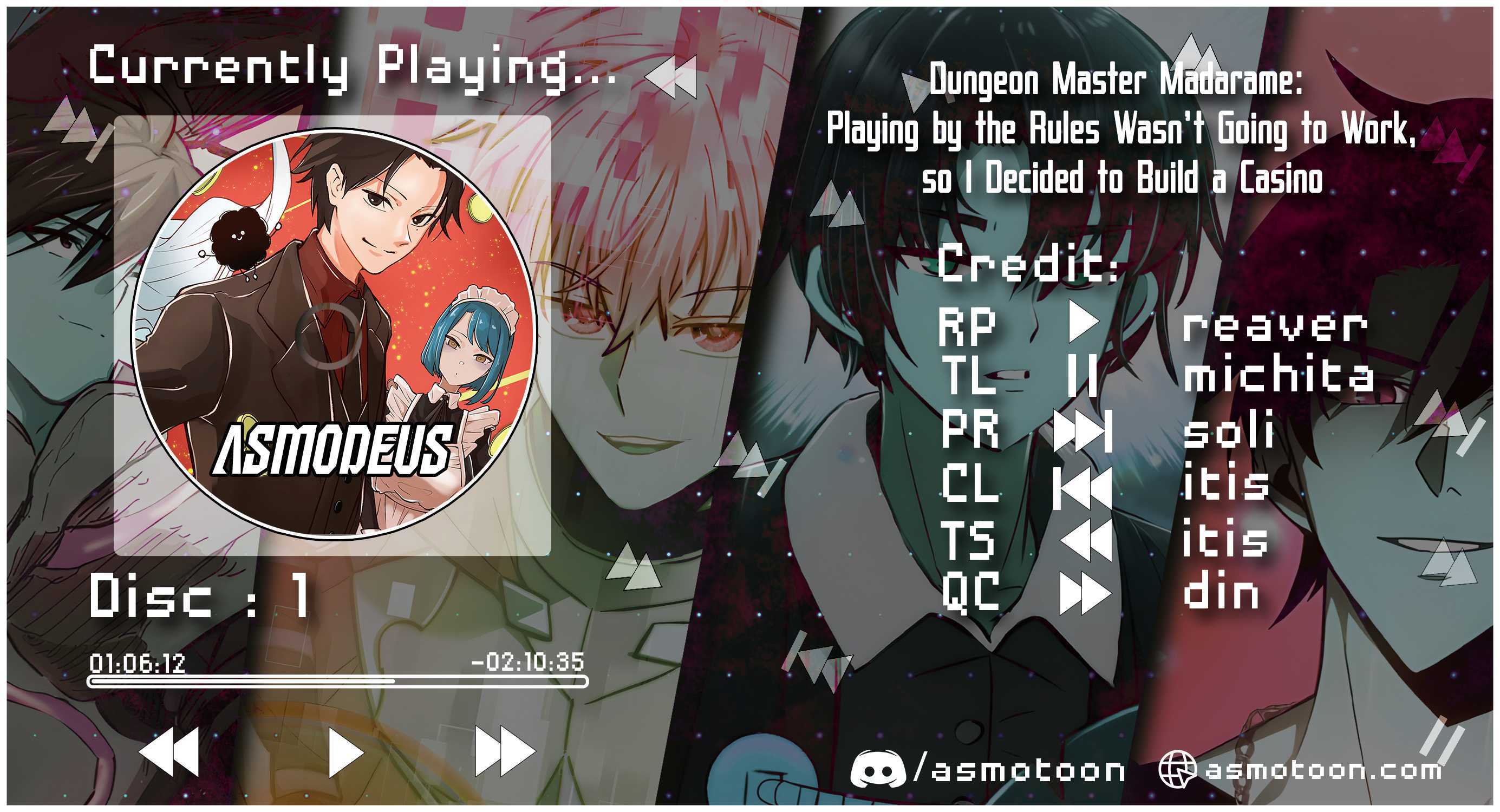 Dungeon Master Madarame: Playing by the Rules Wasn’t Going to Work, so I Decided to Build a Casino - Chapter 1 - Page 1