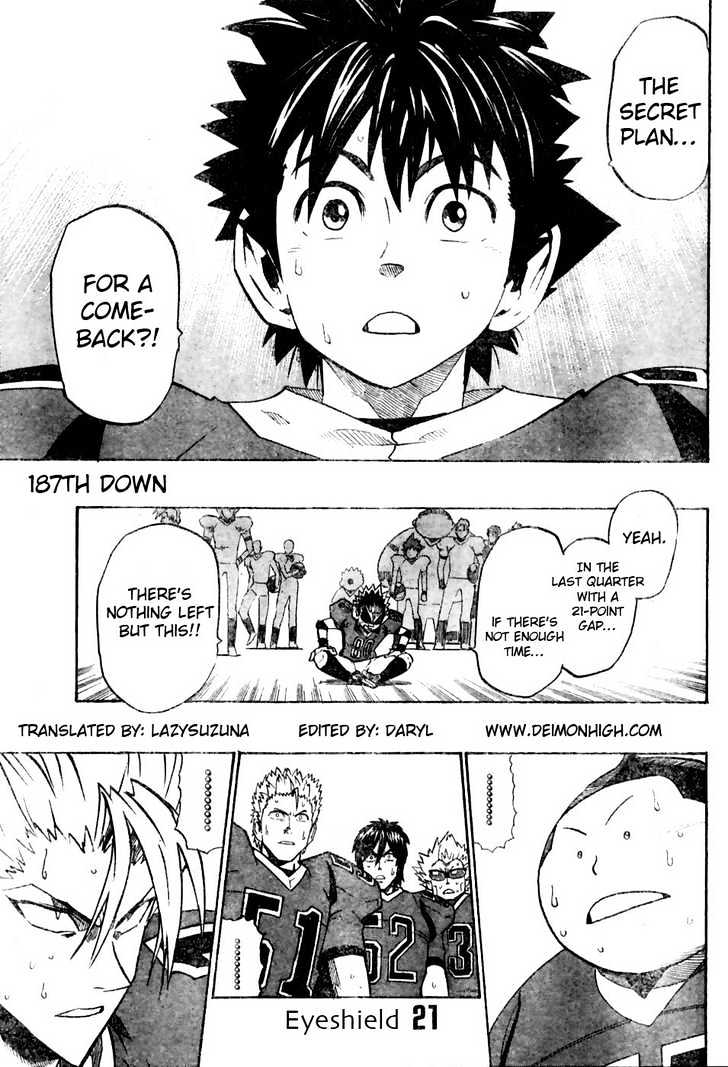 Eyeshield 21 - Chapter 187 : Ave Maria - Page 1