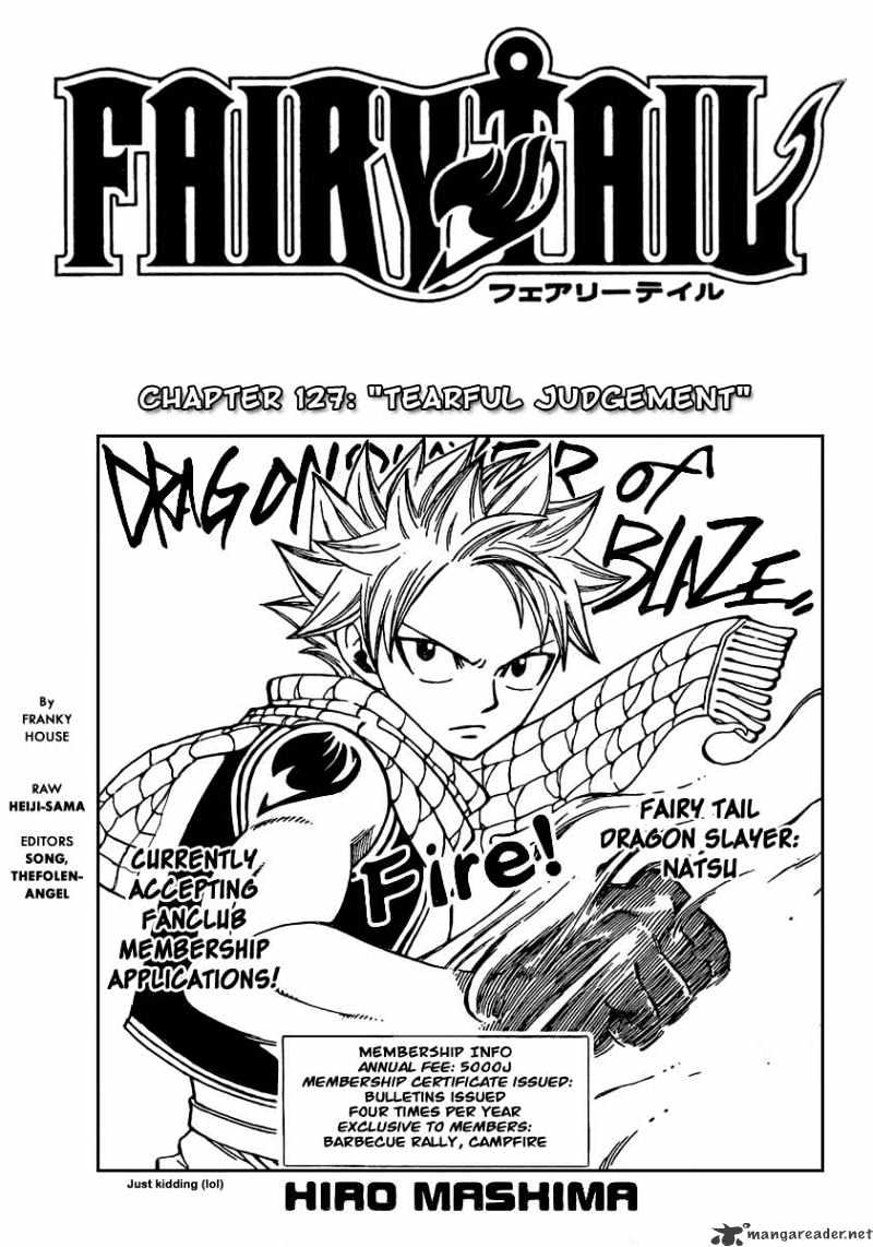 Fairy Tail - Chapter 127 : Tearful Judgement - Page 1