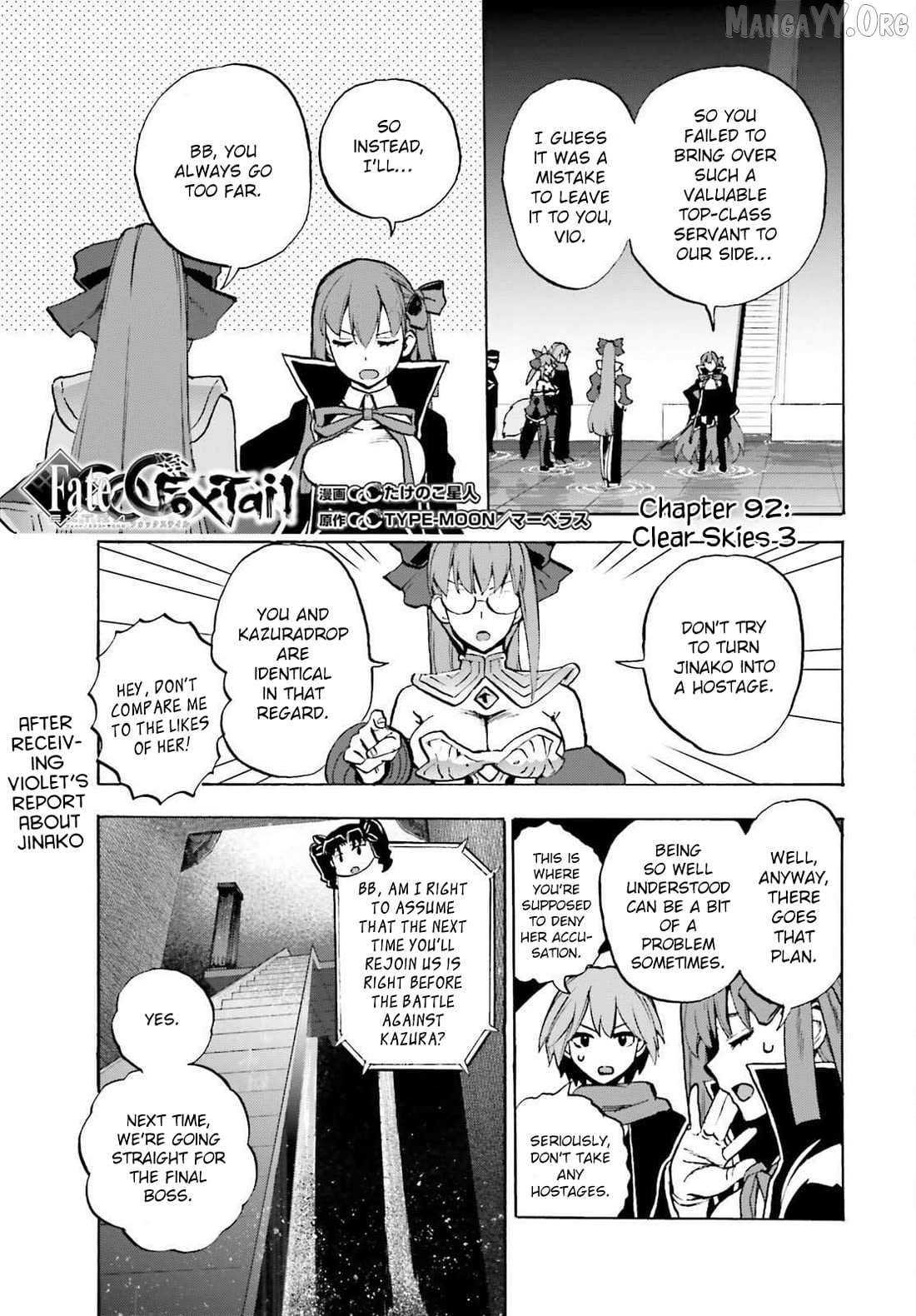 Fate/Extra CCC: Fox Tail - Chapter 92 - Page 1