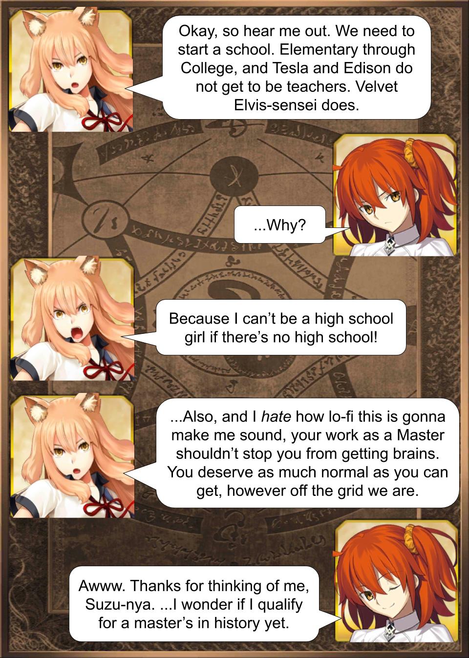 Fate/grand Order - Daily Chaldea - Chapter 152: Educated - Page 1