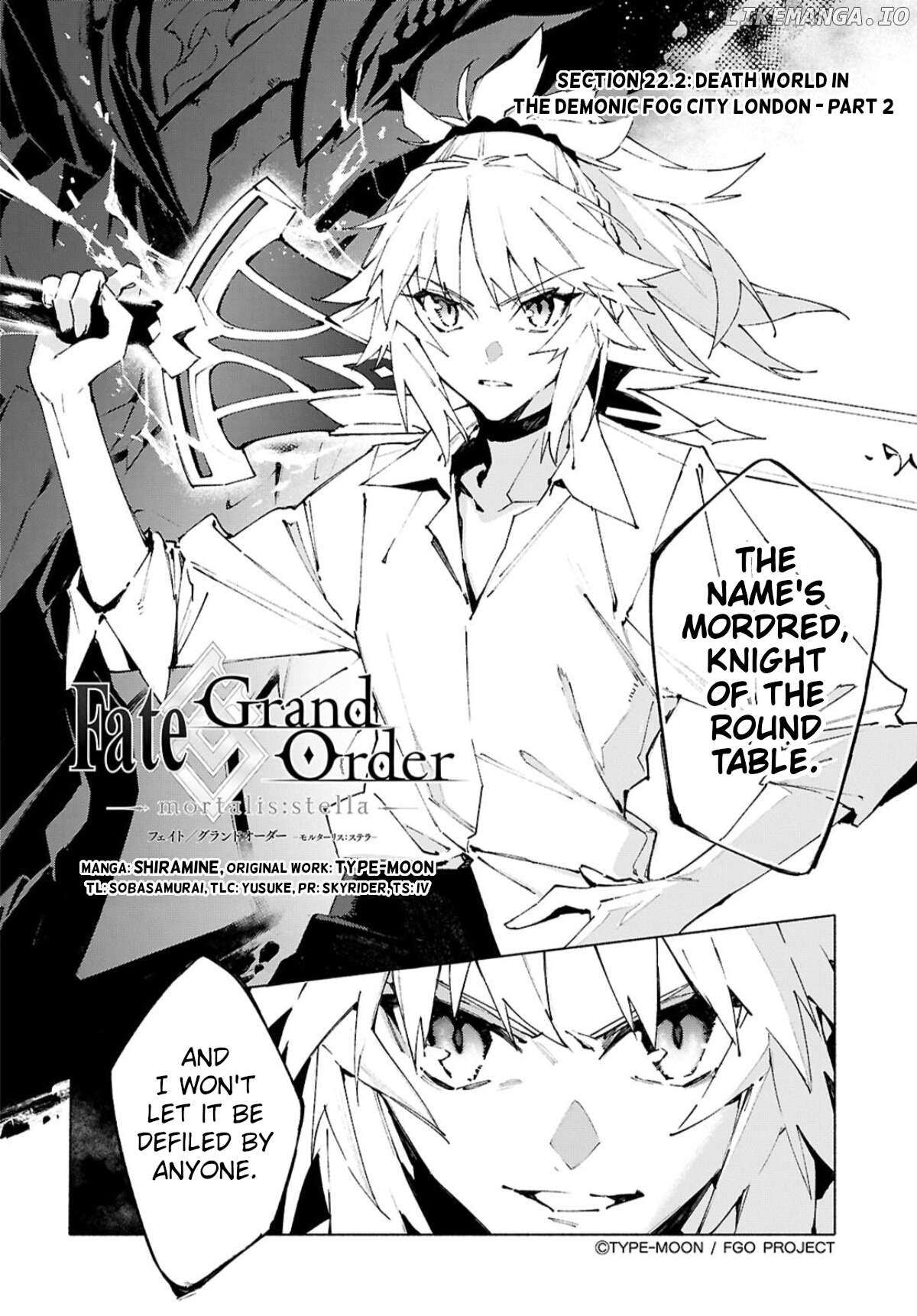 Fate/Grand Order -mortalis:stella- - Chapter 22.2 - Page 1