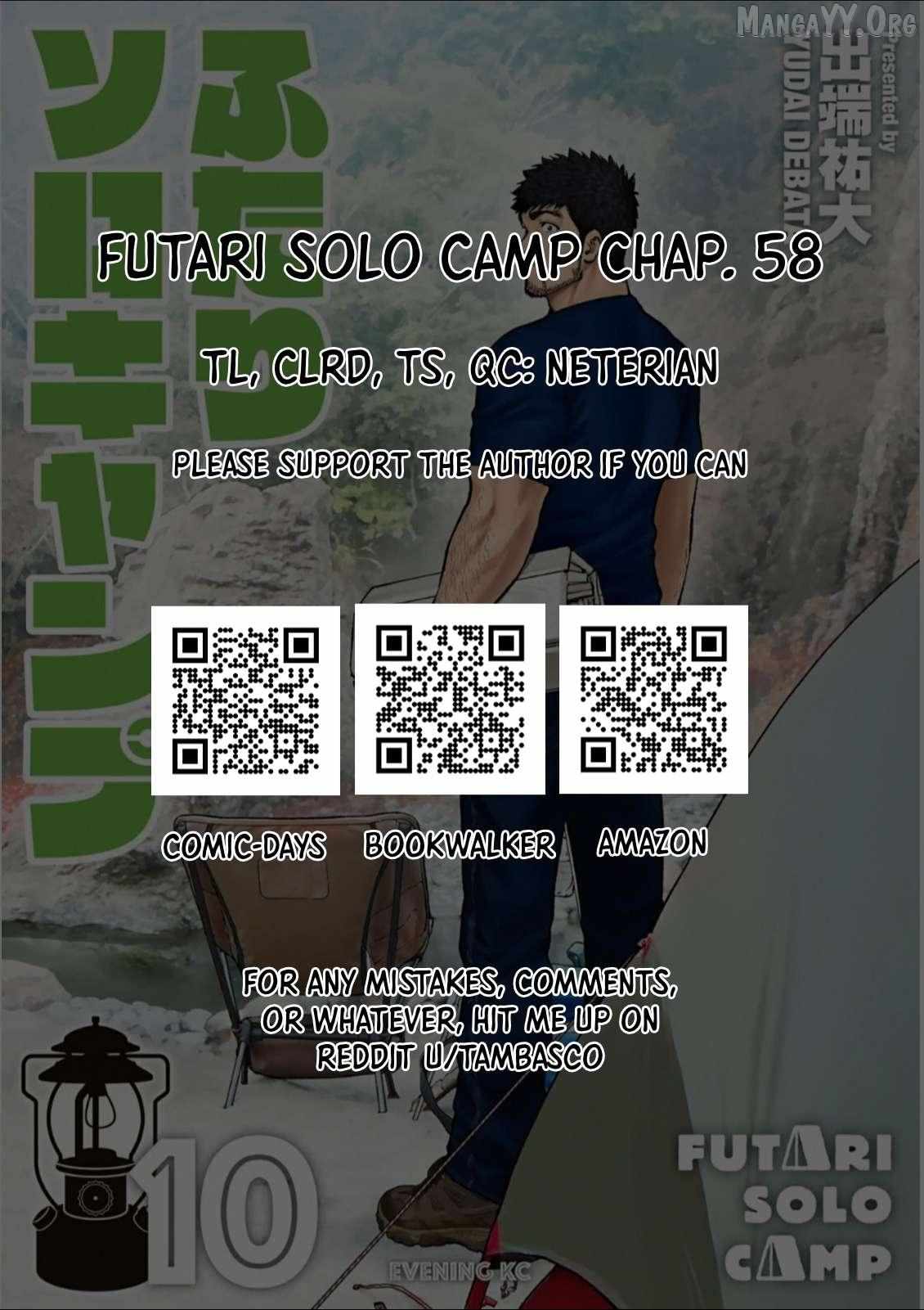 Futari Solo Camp - Chapter 58 - Page 1