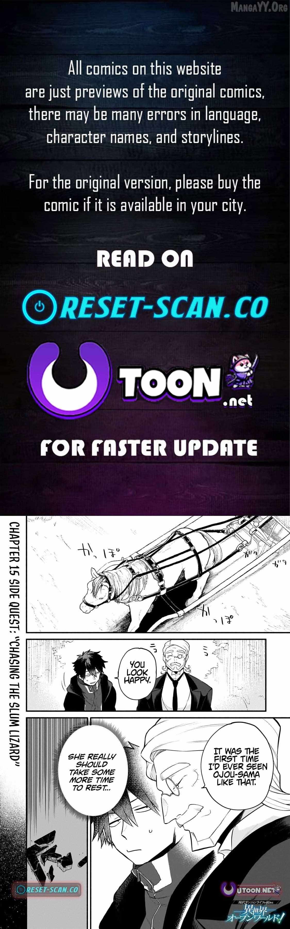 Gendai Dungeon Life no Tsuzuki wa Isekai Open World de! - Chapter 15 - Page 1