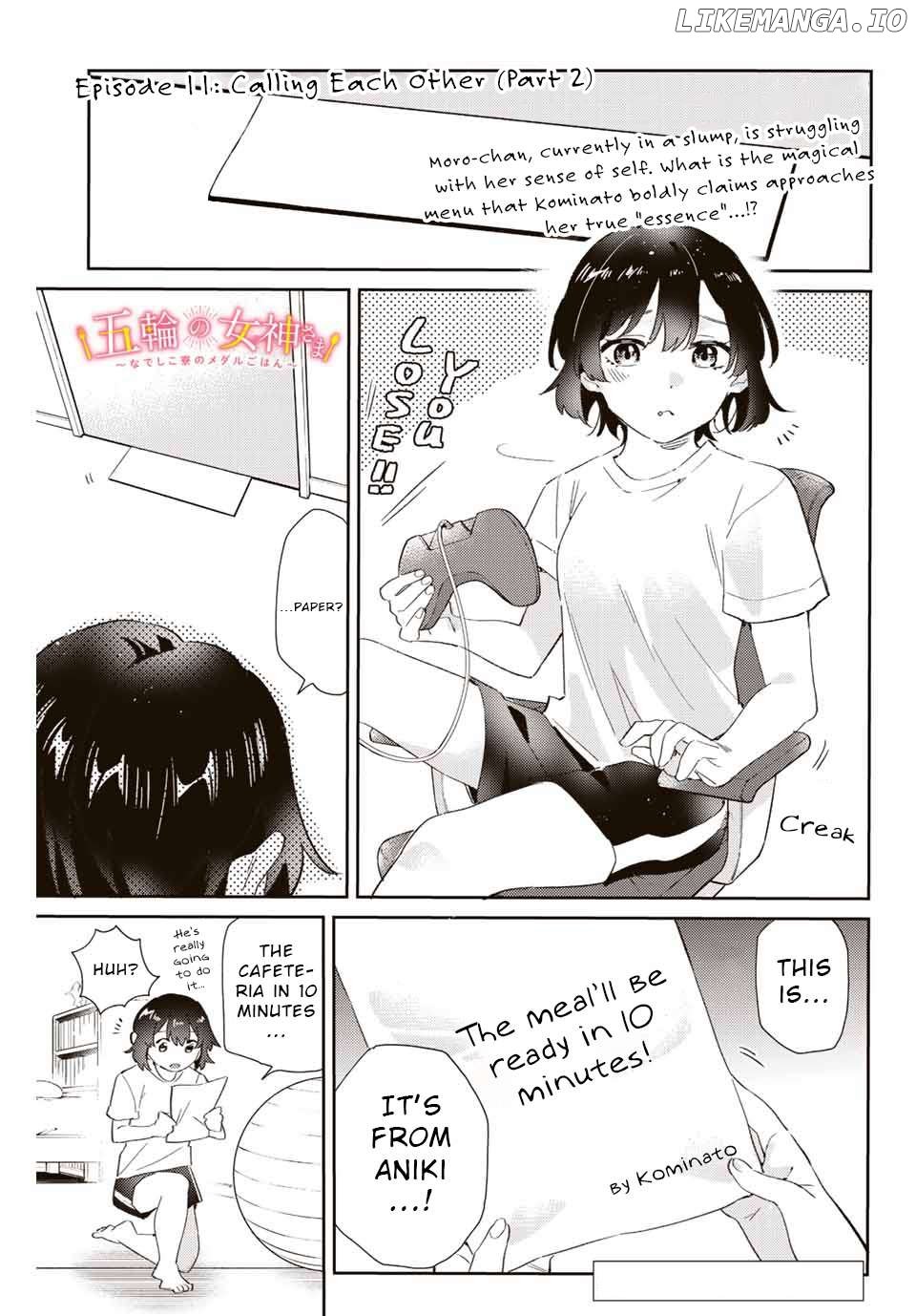 Gorin no Megami-sama: Nedeshiko Ryou no Medal Gohan - Chapter 11.2 - Page 1