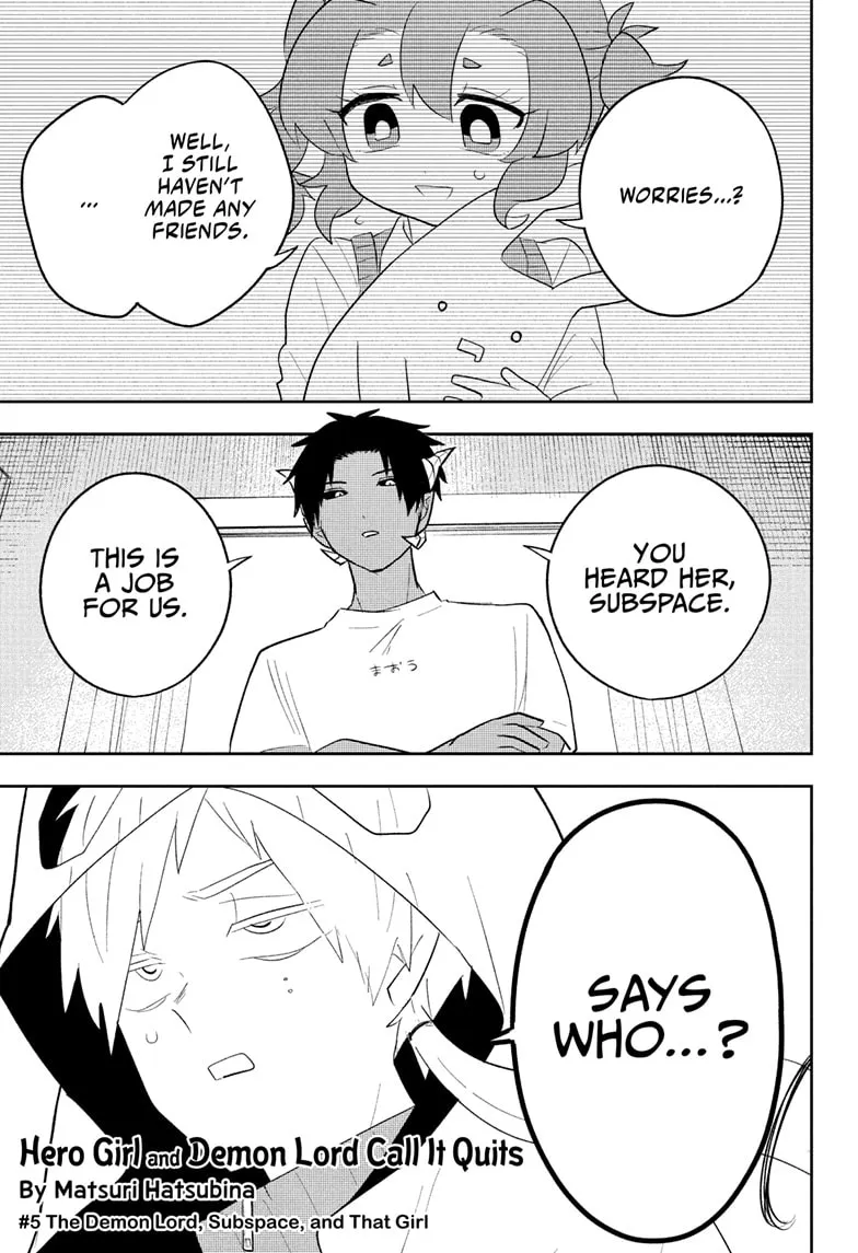 Hero Girl and Demon Lord Call It Quits - Chapter 5 - Page 1
