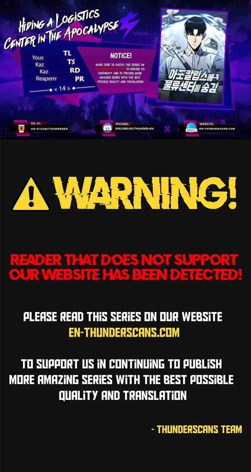 Hiding a Warehouse in the Apocalypse - Chapter 14 - Page 1