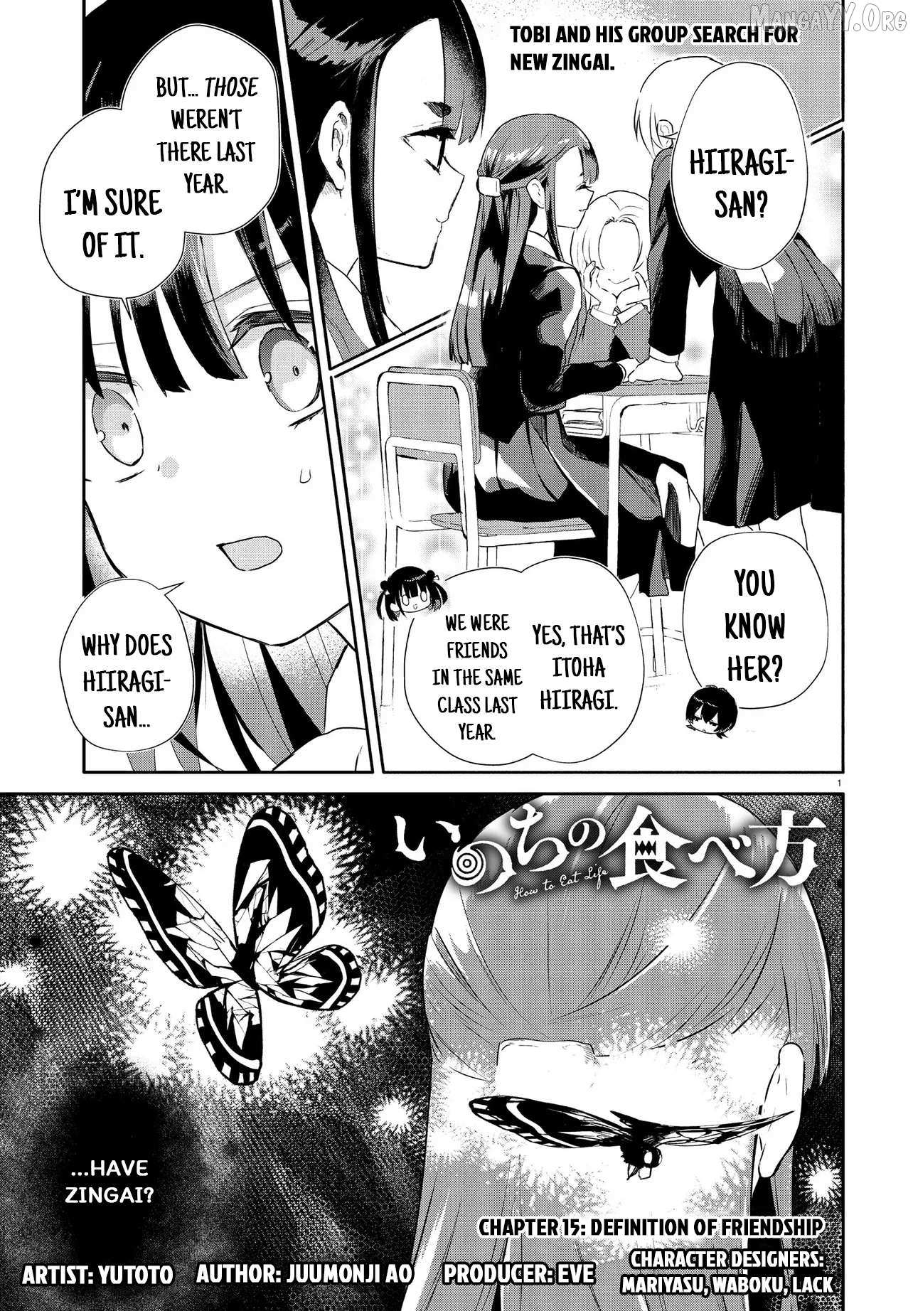 Inochi no Tabekata - Chapter 15.2 - Page 2