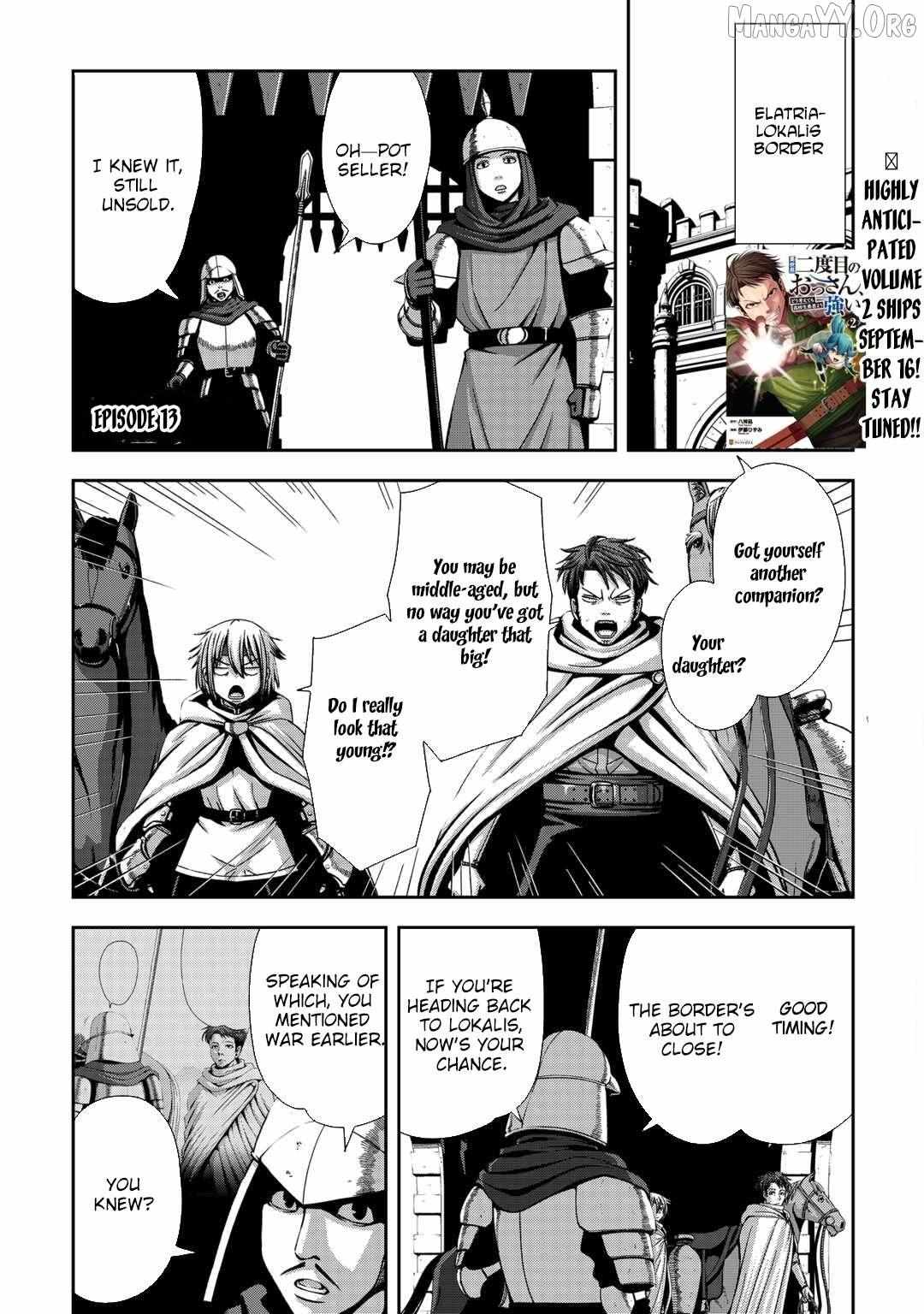 Isekai Nidome no Ossan, Dou Kangaete mo Koukousei Yuusha Yori Tsuyoi - Chapter 13 - Page 1