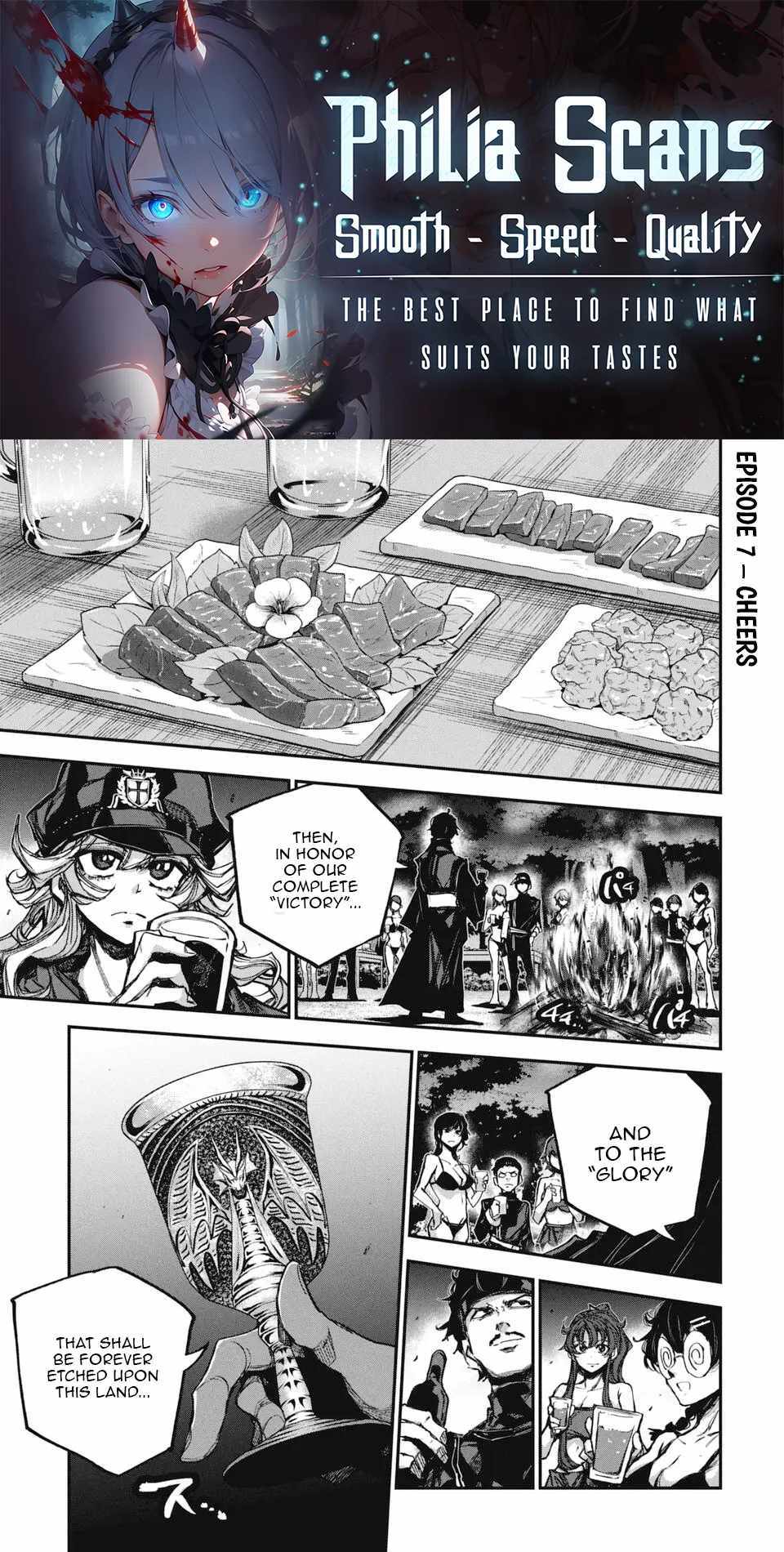 Justice Saga —Ware no Tsukurishi Risou no Sekai de Youjo Musou— - Chapter 7 - Page 1