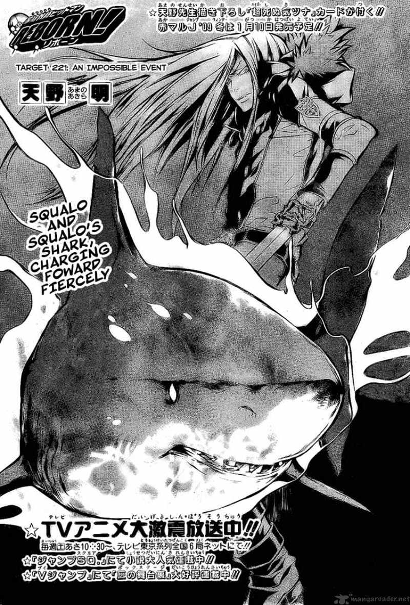 Kateikyoushi Hitman Reborn! - Chapter 221 : An Impossible Event - Page 1