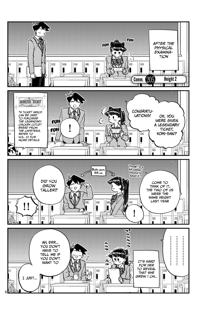 Komi-San Wa Komyushou Desu - Chapter 205: Height 2 - Page 1