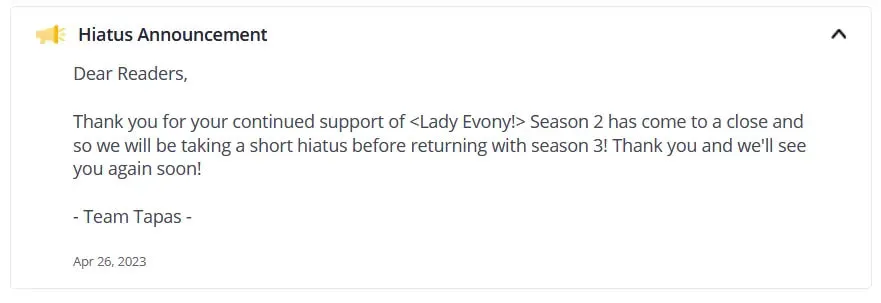 Lady Evony - Chapter 114.2 - Page 1