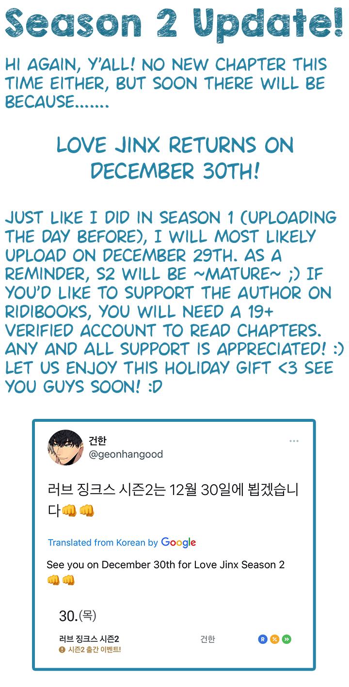 Love Jinx - Season 2  Notice. : Update - Page 1