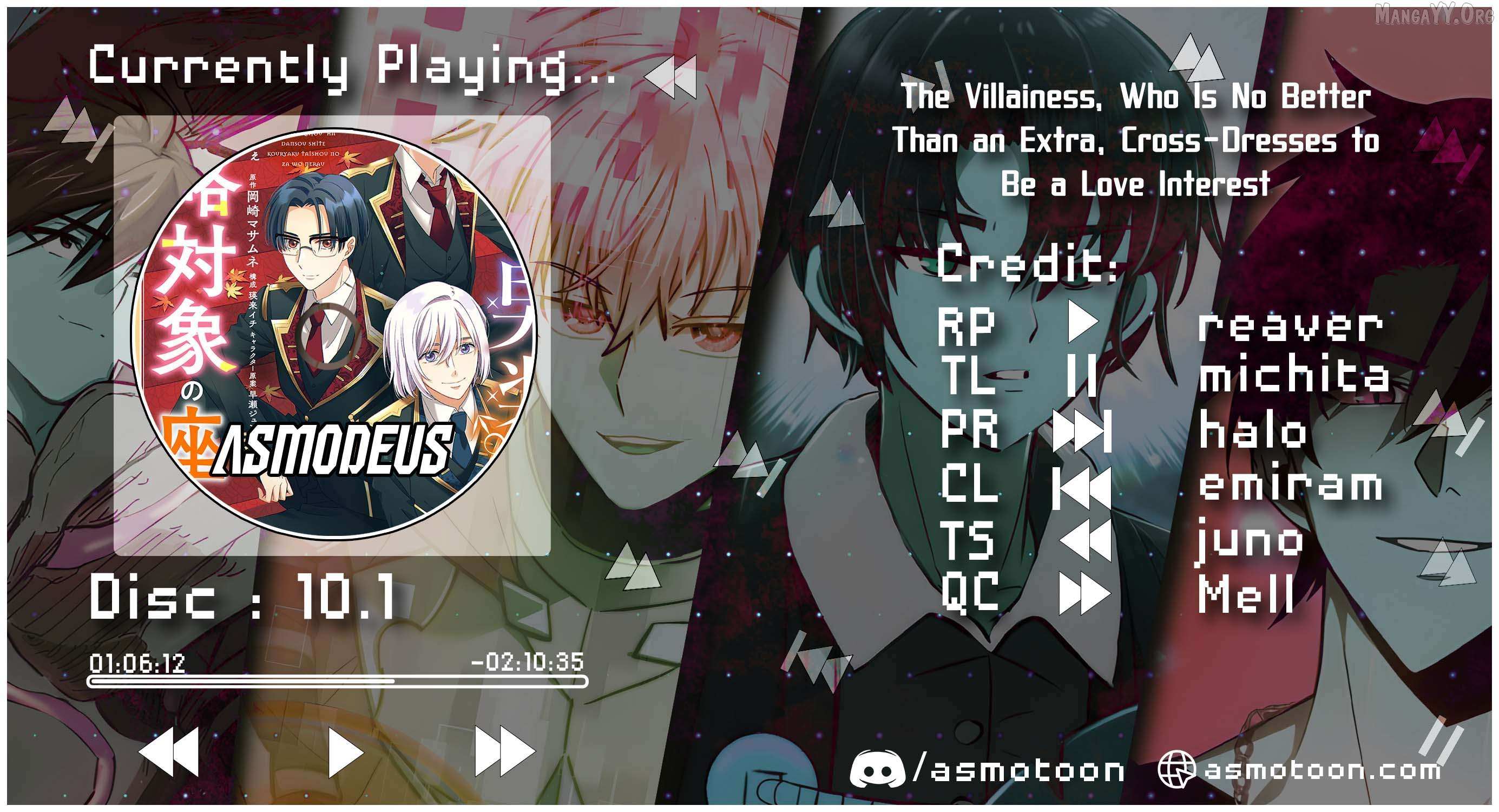 Mob Douzen No Akuyaku Reijou Wa Dansou Shite Kouryaku Taishou No Za O Nerau - Chapter 10.1 - Page 1