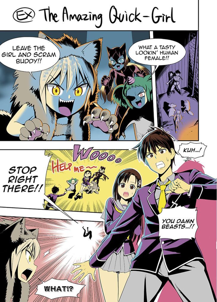 Murenase! Shiiton Gakuen - Chapter 17.5 : Omake 17: The Amazing Quick-Girl - Page 1