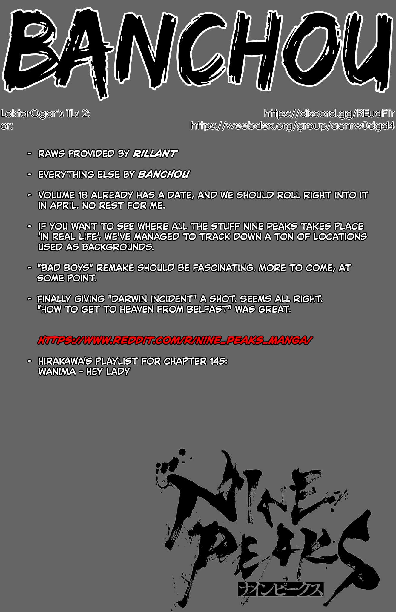 NINE PEAKS - Chapter 145 - Page 1