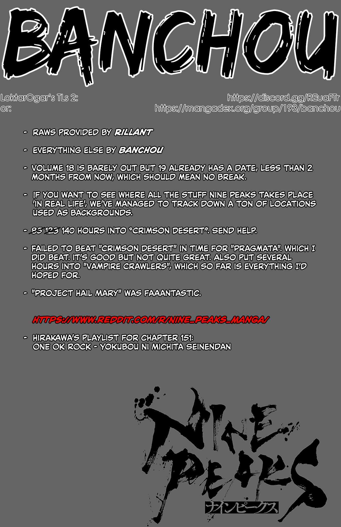 NINE PEAKS - Chapter 151 - Page 1