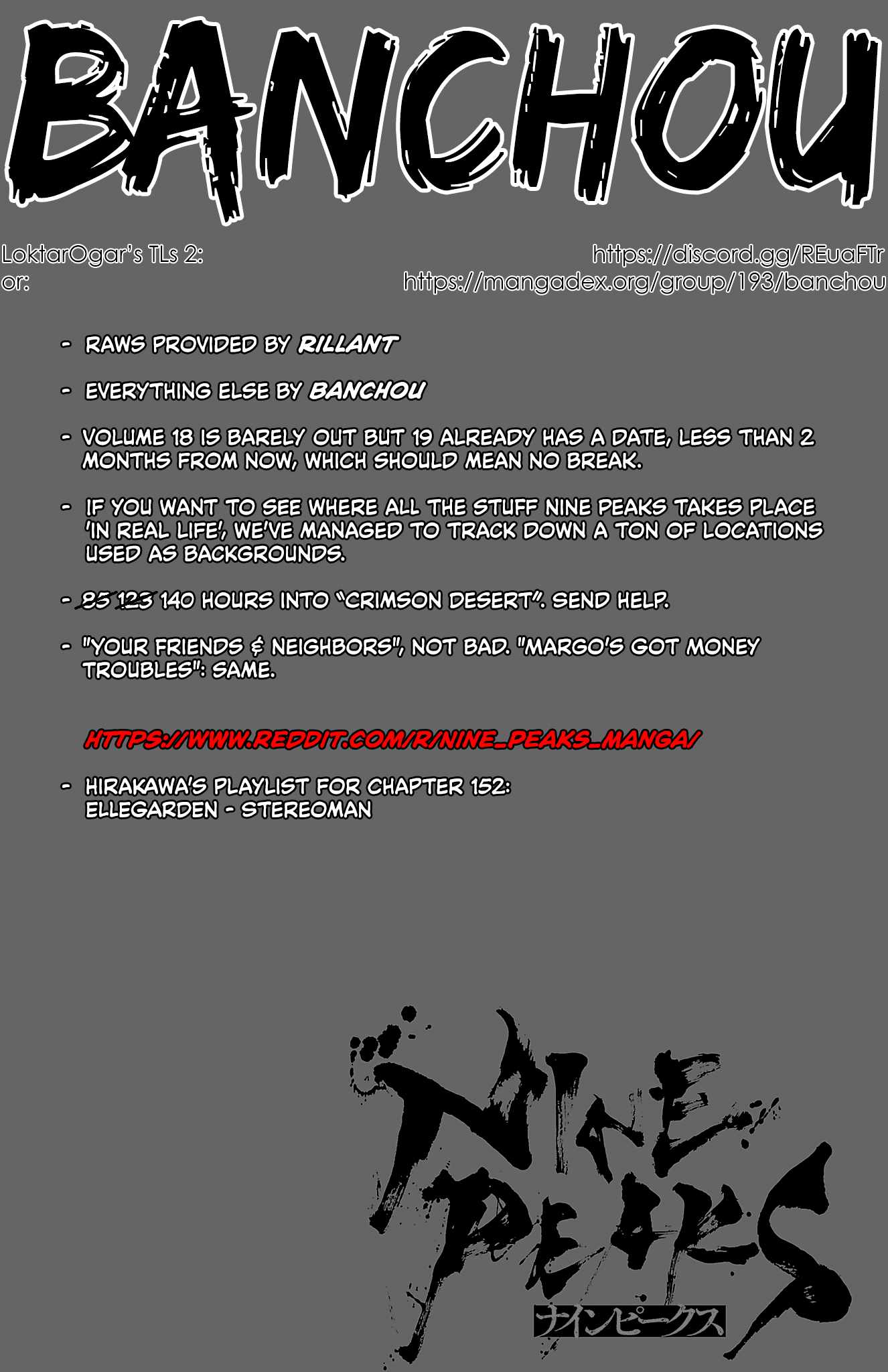 NINE PEAKS - Chapter 152 - Page 1