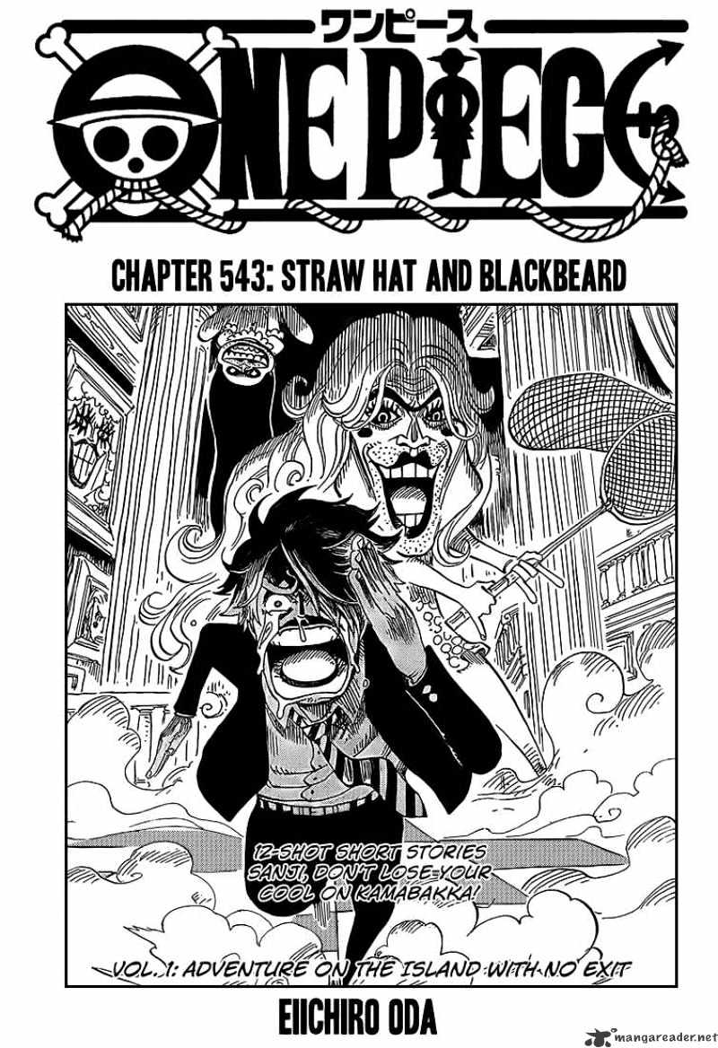 One Piece - Chapter 543 : Strawhat And Blackbeard - Page 1