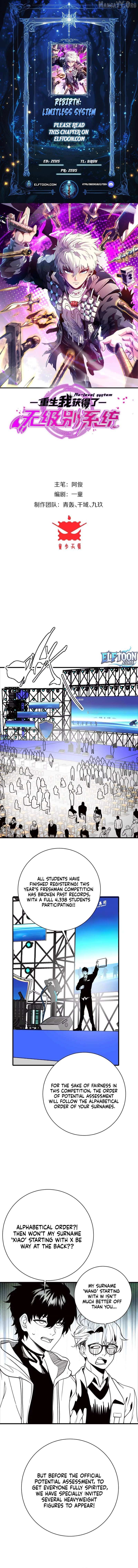 Rebirth: Limitless System - Chapter 8 - Page 1