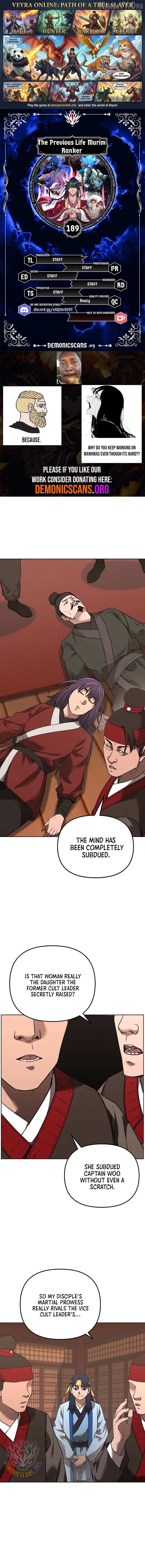 Reincarnation of the Murim Clan's Former Ranker - Chapter 189 - Page 1