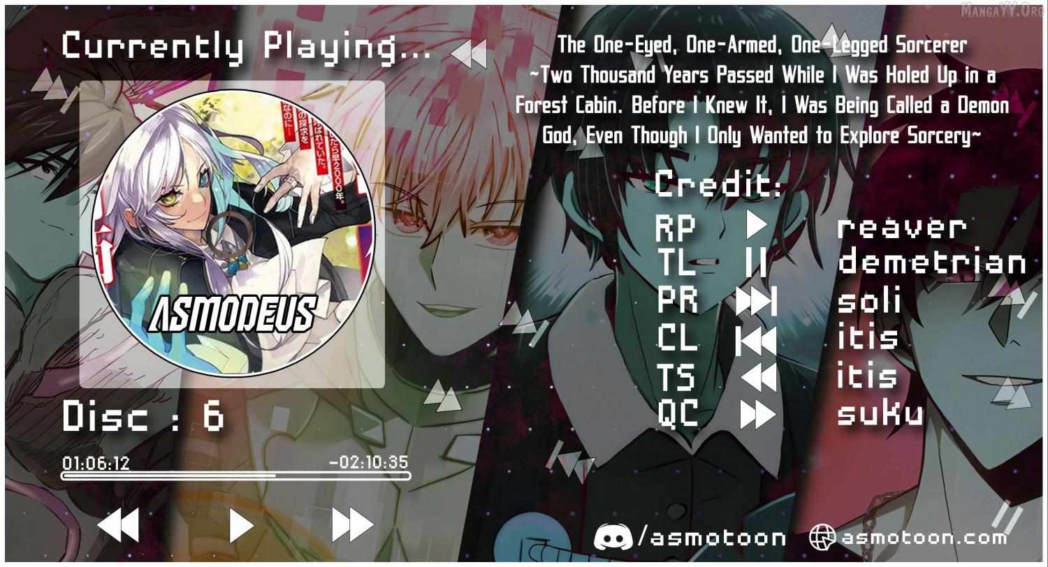 Sekigan, Sekiwan, Sekkyaku no Majutsushi ~Mori no Koya ni Komotteitara Haya 2000-nen. Kizukeba Majin to Yobareteita. Boku wa Tada Majutsu no Tankyuu wo Shitai Dake na no ni~ - Chapter 6 - Page 1