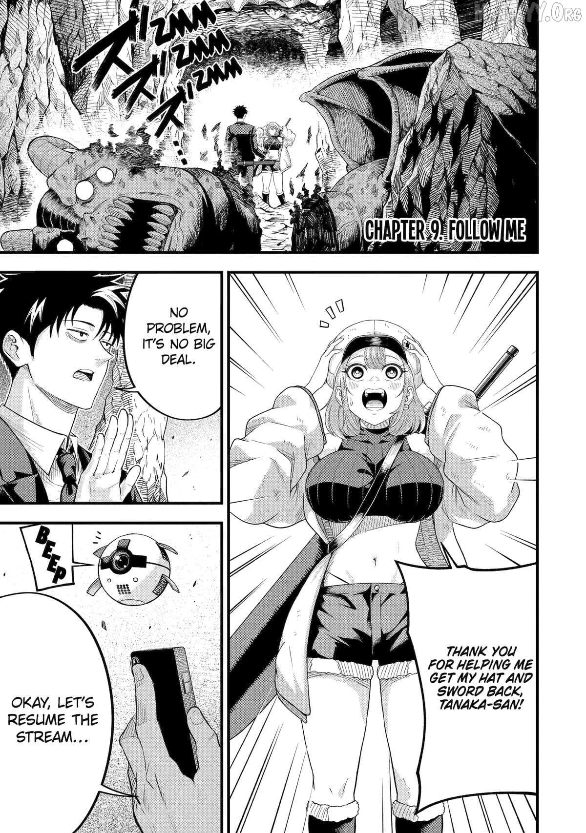 Shachiku Kensei, Haishinsha ni naru - Black Guild Kaishain, Ukkari Kaishayou Kaisen de S-kyuu Monster wo Aite ni Musou suru Tokoro wo Zenkoku Haishin shite shimau - Chapter 9 - Page 1