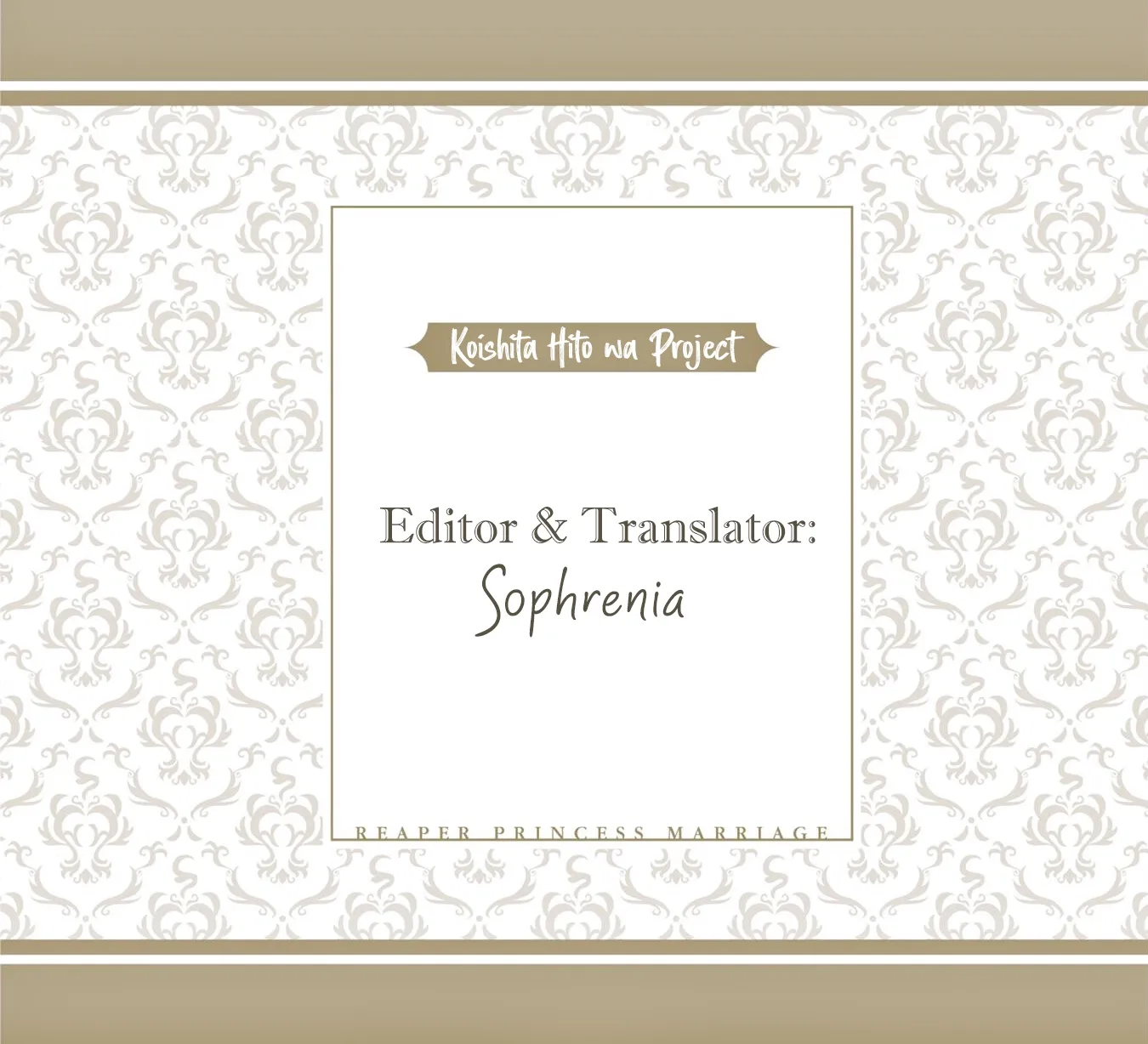 Shinigami Koujo no Kekkon - Chapter 2 - Page 1