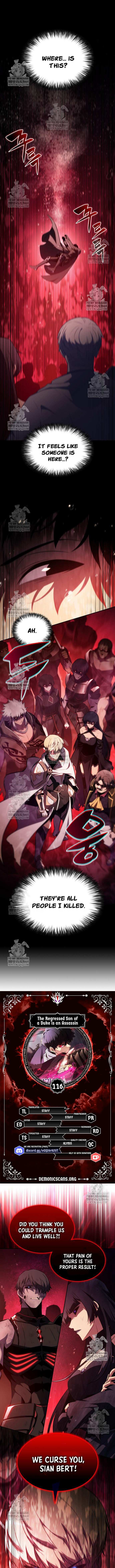 The Regressed Youngest Son of the Duke Is an Assassin - Chapter 116 - Page 1