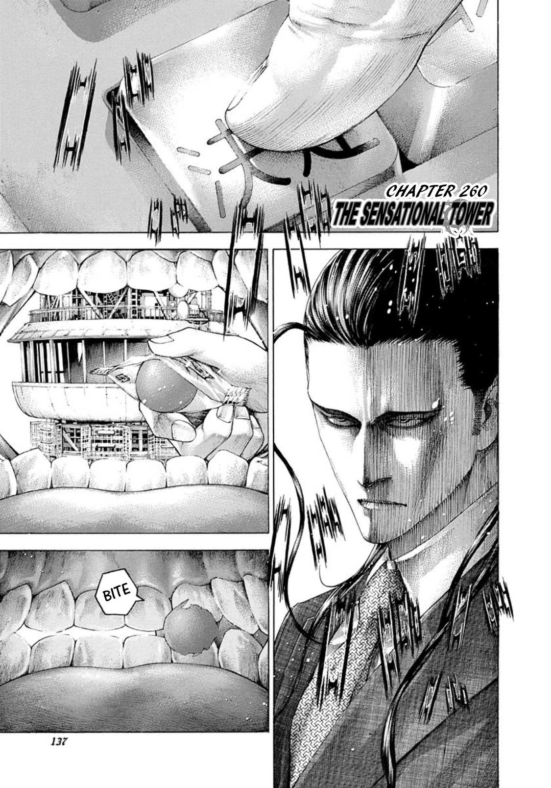 Usogui - Vol.24 Chapter 260: The Sensational Tower - Page 1