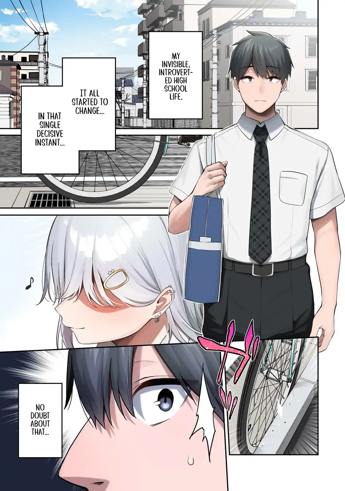 When I Repaired a Gal’s Bicycle, She Became Attached to Me - Chapter 1 - Page 1